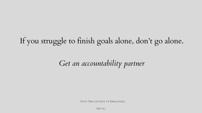 Accountability is a strategy